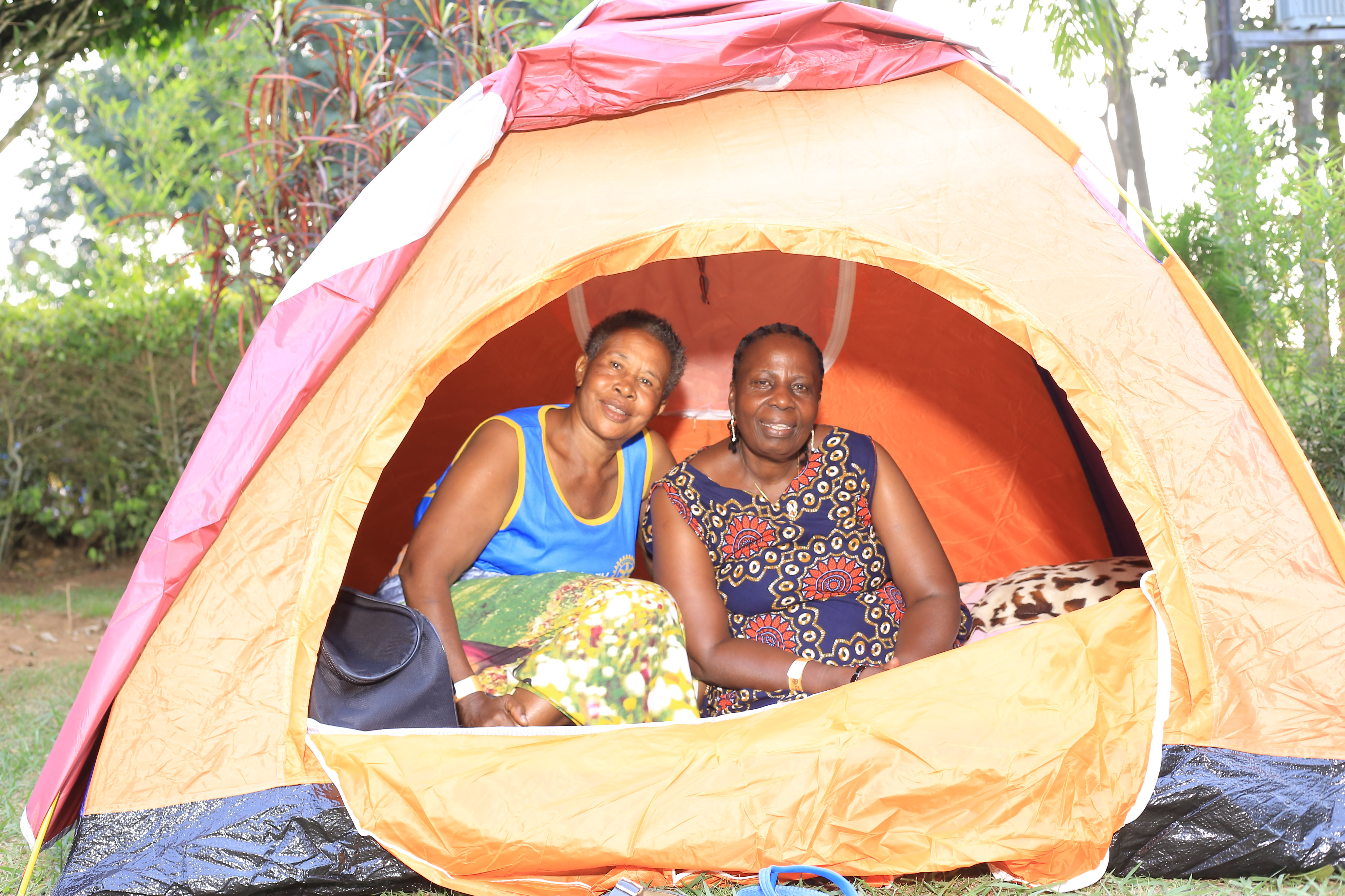 Rotary Fellowship of Camping members working together on a community project